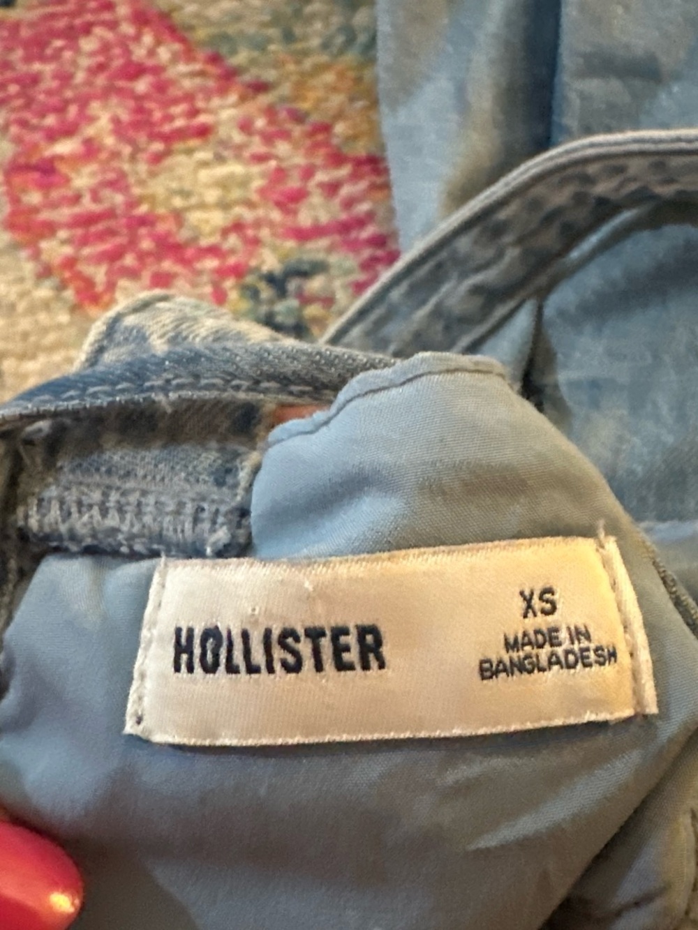 Hollister Light Blue Denim Mini Dress - Picture 3 of 3
